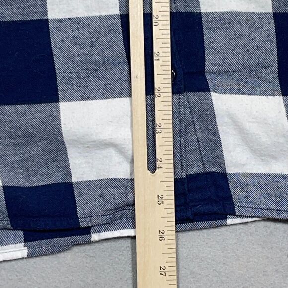 Woolrich Shirt Womens Size XXL Blue Plaid Plus Flannel Button Up Long Sleeve - Picture 6 of 10